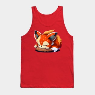 Cute Sleeping Baby Fox - Artwork Tank Top